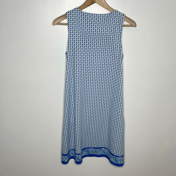 Jude Connally Womens Sleeveless Shift Dress XS Blue Pockets Stretch Comfort - Picture 8 of 9